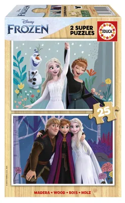 Obrázok produktu pre Disney Frozen dreven puzzle 2x25ks.
