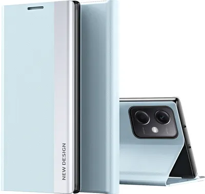 Obrázek produktu pro Pouzdro pro Xiaomi Poco X5 /Redmi Note 12 5G MagnetickéPolyuretanKožené Pouzdro s Funkcí Stojánku modré