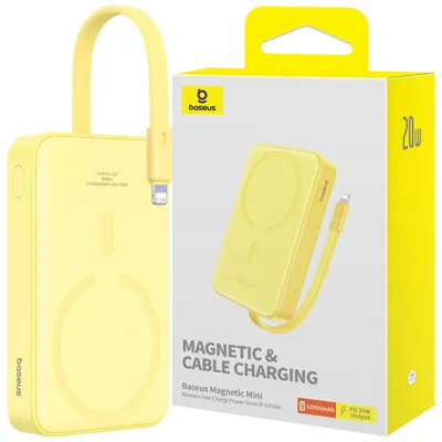 Zdjęcie produktu dla Baseus Magnetic Mini 20W MagSafe Inchty - Bateria - Mini (AAAA)