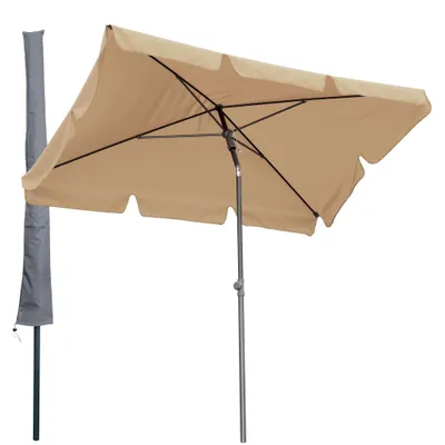 Image de Parasol de balcon, dimensions 200x125 cm, avec housse de protection