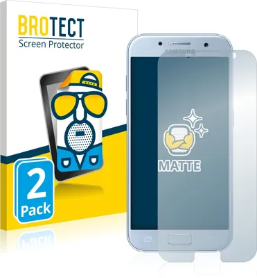Produktbild von 2x BROTECT Schutzfolie für Samsung Galaxy A5 2017 Displayschutz Displayschutzfolie Folie Matt Entspiegelungsfolie
