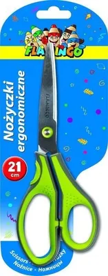 Produktbild von Flamingo 21 cm ergonomische Schulschere