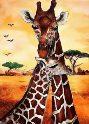 Immagine prodotto di Decorazione da parete vintage in metallo a forma di giraffa
