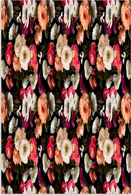 Produktbild von MuchoWow® Poster Blumen - Farbe - Muster 40x60 cm - Plakate für die Wand - Poster Babyzimmer