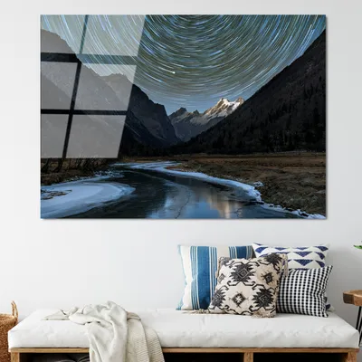 Produktbild von Wallity, UV-112 70 x 100, Dekorative Malerei aus gehärtetem Glas, 100 % gehärtetes Glas, Mehrfarbig, 70 x 100 cm
