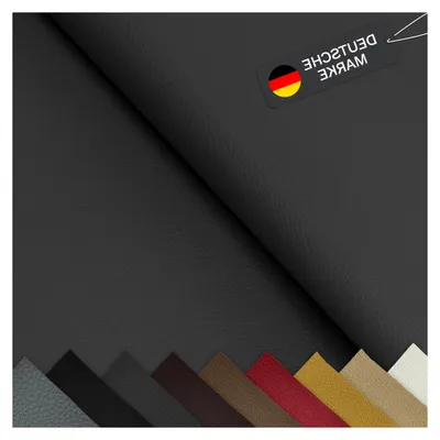 Produktbild von Kunstleder Meterware dunkelgrau 140 cm breit