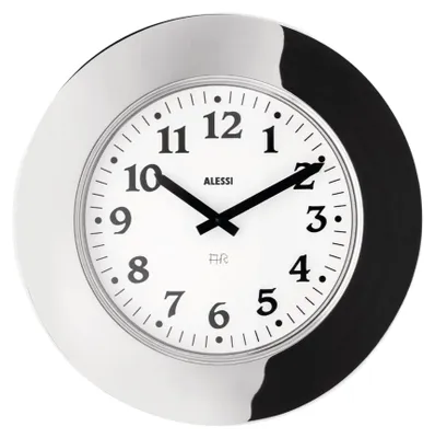 Zdjęcie produktu dla Alessi "Momento" Wall Clock Inox (Art.-Nr. 11, EAN 8003299917075)