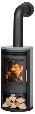 Produktbild von Justus Baltrum 5 D 2.0 Kaminofen Stahl Schwarz / Speckstein