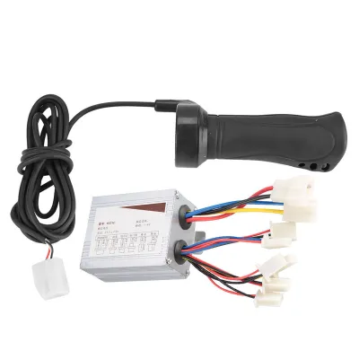 Immagine prodotto di 500W motore spazzolato regolatore di velocità e manopola dell'acceleratore per bici-scooter-triciclo elettrico 24V