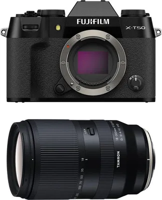 Produktbild von FUJIFILM X-T50 Schwarz + TAMRON 18-300mm f/3.5-6.3 Di III-A VC VXD Objektiv