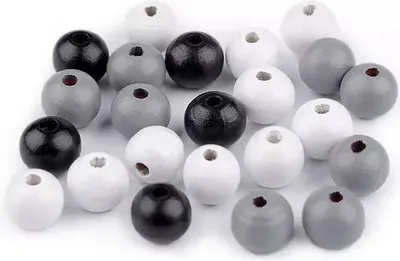 Image de Perles en bois dia. 10mm mélange no. 6 - 20 grammes