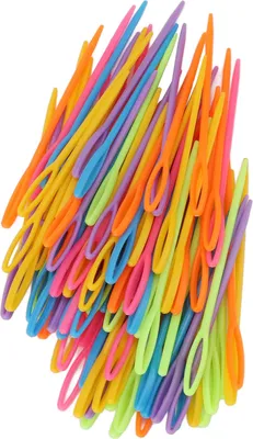 Obrázek produktu pro Plastové jehly s velkým okem, 100 kusů, gobelínové pletací jehly, šicí jehly, pestré barvy, jehly na svetry, nářadí, tašky, háčkování, příze, šicí jehly, šicí jehly, jehly na přízi