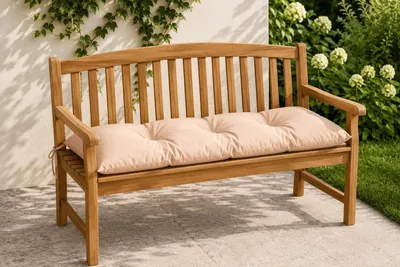 Produktbild von Best for Garden Sitzkissen für 2 Personen Bank Bankauflage 120x40x13-16 cm in vielen Farben (Anthrazit)