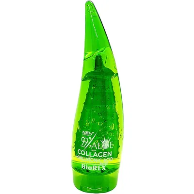 Produktbild von BioRLX 99% Purity Aloe Vera Gel mit Kollagen und Hyaluronsäure, Alkohol- und Parabenfrei 250 ml Flasche