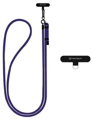 Zdjęcie produktu dla Techsuit Rope Crossbody pasek do telefonu, karabińczyk, - ciemnoniebieski