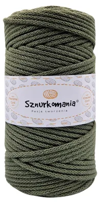 Produktbild von Sznurkomania Baumwollschnur Khaki Makramee 5mm 100m