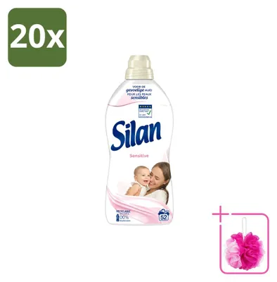 Produktbild von 20 x Silan Sensitive Weichspüler - 1144 ml - Sparpackung - 20 Stücke