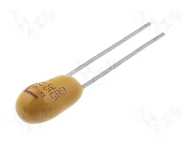 Produktbild von 10x Kondensator: Tantal ±20% 35VDC 6,8uF -55÷85°C THT 2,54mm Tantal-Kondensatoren