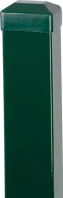 Image de Poteau Strend Pro EUROSTANDARD, 2000/60x40/1,25 mm, vert, carre, capuchon, Zn+PVC, RAL6005