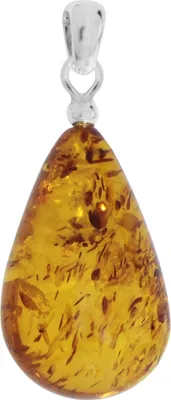 Produktbild von Ostsee-Schmuck Tropfen ca. 26 mm lang - Silber 925/000 Anhänger Bernstein