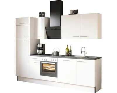 Obrázek produktu pro Optifit kuchyňská linka Rurik986 270 cm barva čela leskle bílá barva korpusu bílá v nesmontovaném stavu