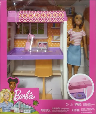 Obrázek produktu pro Barbie FXG52 - Luxusní sada nábytku patrová postel s psacím stolem a panenkou