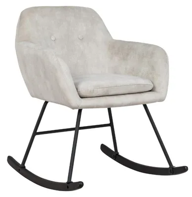 Produktbild von SEBA Schaukelstuhl Ateza 60×79×72 cm, creme, Metallkufen schwarz