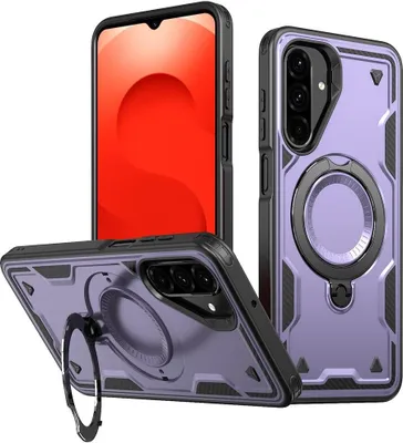 Obrázok produktu pre Puzdro MagSafe pre Samsung Galaxy A26 - Zadný kryt s krúžkom Phonesta MagLock Armor - Fialová