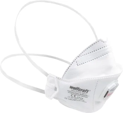 Produktbild von Wolfcraft Feinstaubmasken FFP3 mit Ventil 2 Stück