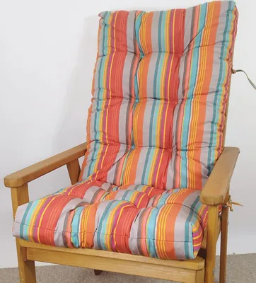 Produktbild von Polster für Gartenstuhl , Schaukelstuhl Sylva , Gr. 120 x 50 cm , Polyacryl Caribe Stripe 405