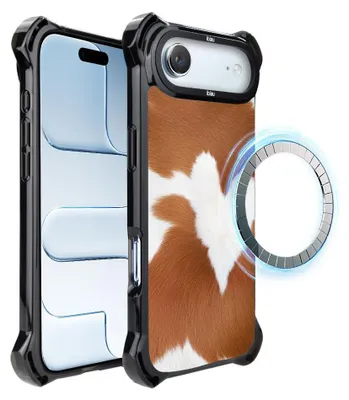Produktbild von Schutzhülle für das iPhone Air, MagSafe-kompatibel, verstärkte Ecken, schwarz, Alpenkuh