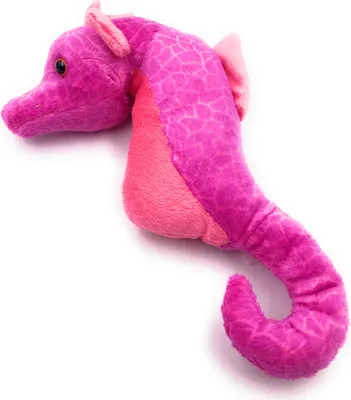 Produktbild von Onwomania Plüschtier Kuscheltier Stoff Tier Seepferdchen pink Hippocampus 23 cm