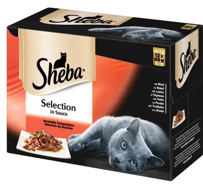 Produktbild von SHEBA Selection in Sauce Herzhafte Komposition