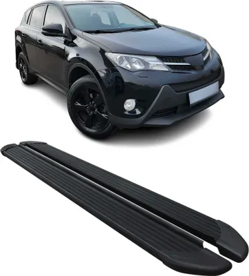 Image de Marchepieds Latéraux pédale pour Toyota RAV4 2013-2018 Noir Aluminium 2Pcs