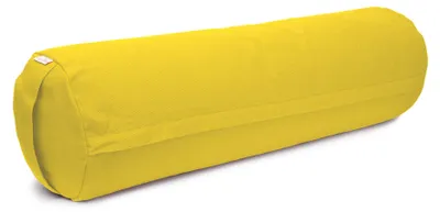 Produktbild von yogabox Yoga und Pilates Bolster / Yogarolle BASIC - dotter 65 x 22 x 22 cm Buchweizenschalen