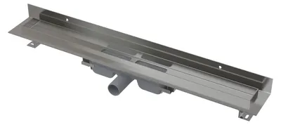 Imagen del producto de Canal de ducha Alcadrain APZ116 Wall Low de 650 mm, acero inoxidable