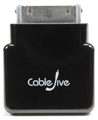 Produktbild von CableJive dockStubz, 30-pin, micro USB, Schwarz