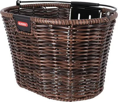 Produktbild von Klickfix Vorderradkorb Structura oval 39x24x28cm,braun,geflochten,o. Adapter
