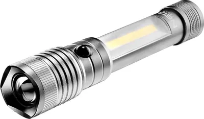 Produktbild von 2 in1 magnetische LED Taschenlampe mit Zoomfunktion