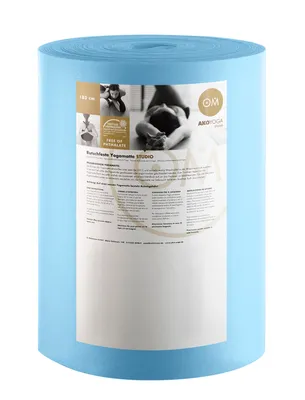 Produktbild von yogabox Rollenware Yogamatte Premium - hellblau 30 m x 60 cm x 3 mm