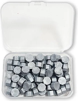 Immagine prodotto di STAMPERIA - Wachsperlen - Perle di cera - Set di cera - Argento chiaro 20 g