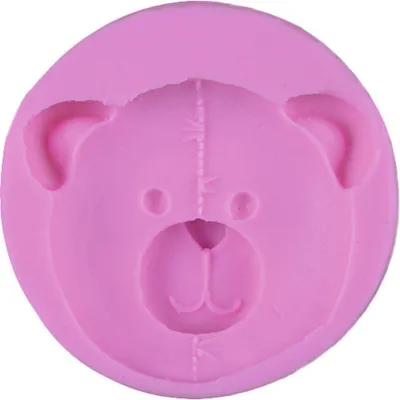 Produktbild von Weiche Silikonform Bär Ø 6,7 cm Höhe 1,8 cm 15 ml für Gießharz Seife Kerzenwachs