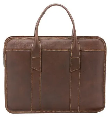 Imagen del producto de Alessia Firenze: Bolso de cuero con cierre de cremallera, correa de hombro ajustable, fabricado en Italia