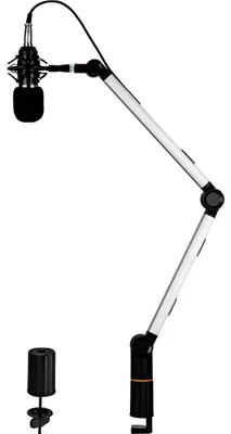 Image de Support de microphone MOZOS SB38 en argent