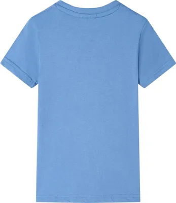 Imagen del producto de vidaXL Camiseta para niños, color azul medio, talla 128