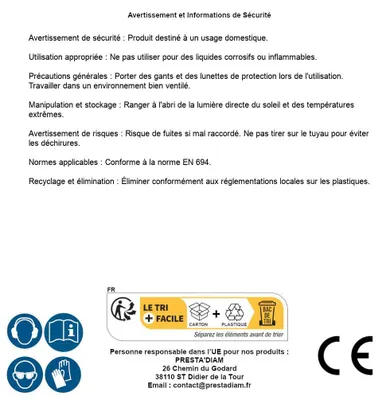 Image de Tuyau de Arrosage 25m D.19 mm - Vert - Résistant et Flexible - Idéal pour Jardinage - D-Work
