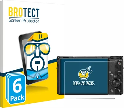 Produktbild von 6x Für Sony Cyber-Shot DSC-RX100 VIIA Schutzfolie BROTECT Displayschutz Display Schutz Folie Klar Transparent