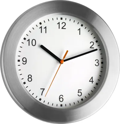 Produktbild von TFA 98.1046 Analoge Wanduhr mit Aluminiumrahmen
