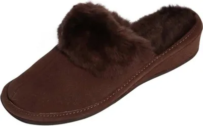 Produktbild von Lammfell Hausschuhe - MAROKKO BRAUN - Schuhgröße: EUR 39