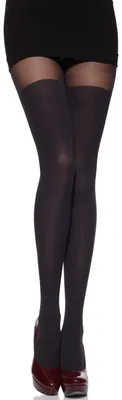 Image de Collants pour femmes Merry Style avec motif au-dessus du genou, 80 deniers, MSSSR01 (Graphite, L).
